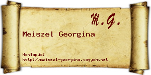 Meiszel Georgina névjegykártya